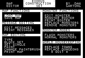 Ultima III - Exodus Construction Set — ss (WOR)