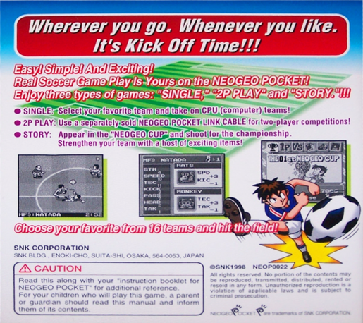 NeoGeo Cup '98 — box-2D-back (EU)