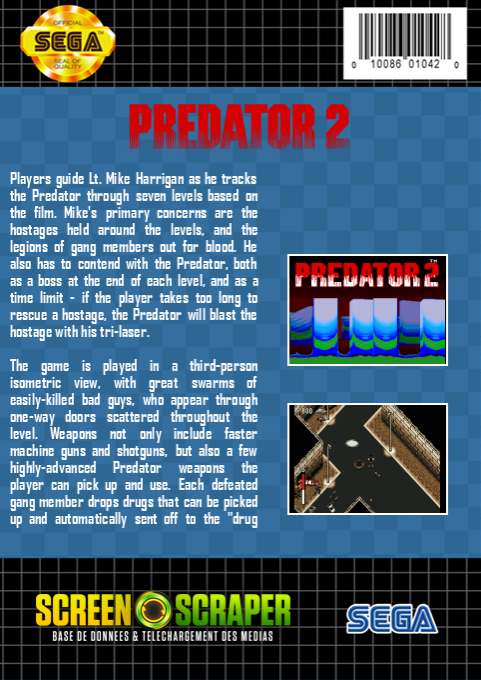 Predator 2 — box-2D-back (SS)