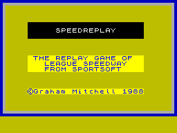 Speed Replay — sstitle (WOR)
