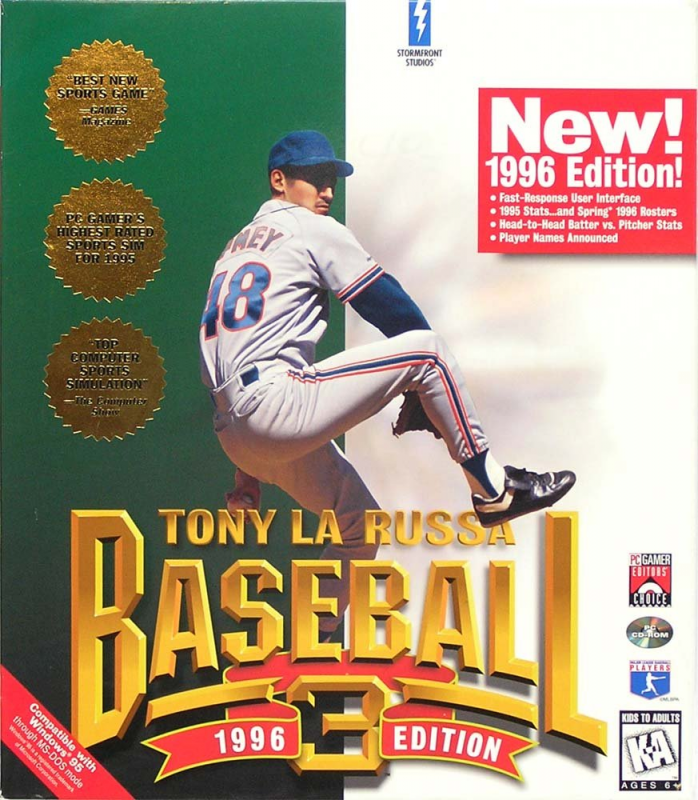 Tony La Russa Baseball 3 - 1996 Edition box art