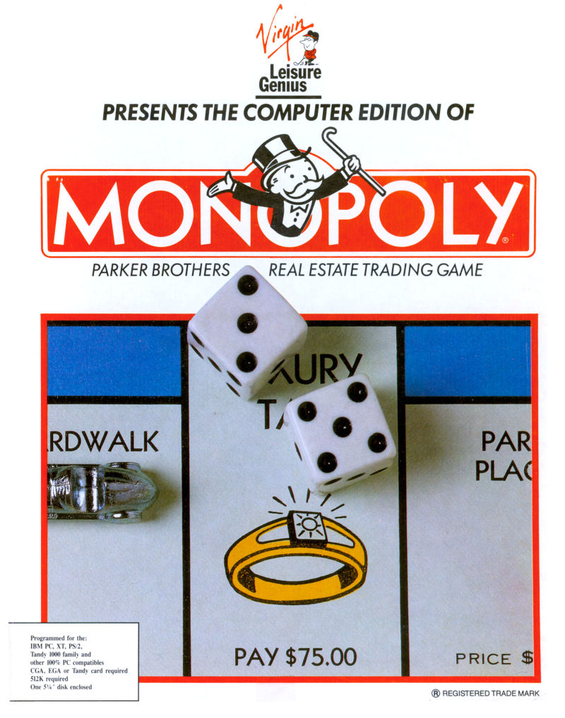 Leisure Genius presents Monopoly box art