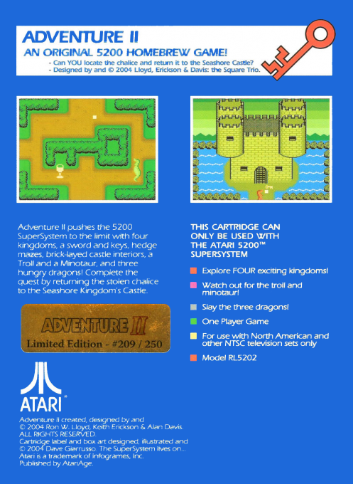 Adventure 2 — box-2D-back (US)