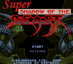 Super Shadow Of The Beast — sstitle (WOR)