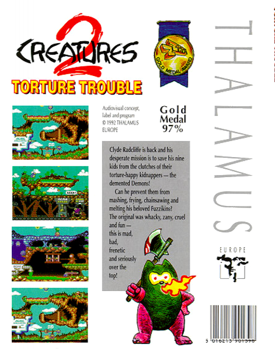 Creatures 2 - Torture Trouble — box-2D-back (EU)
