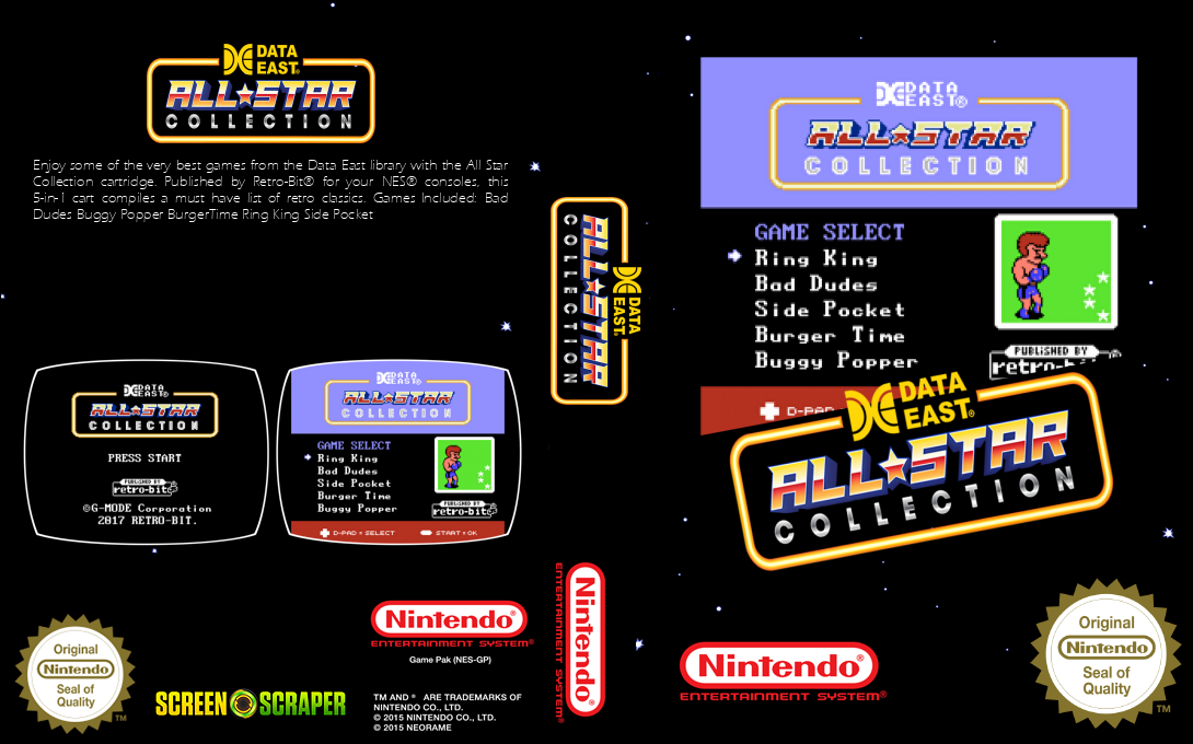 Data East All-Star Collection — box-texture (SS)