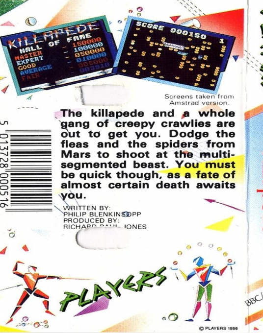 Killapede — box-2D-back (EU)
