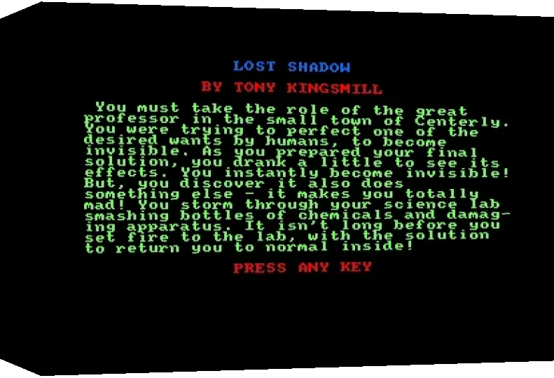 Lost Shadow — box-3D (WOR)