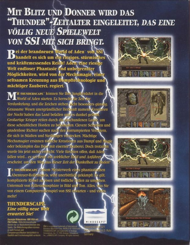 World Of Aden - Thunderscape — box-2D-back (EU)