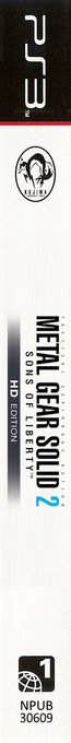 Metal Gear Solid 2 - Sons of Liberty - HD Edition — box-2D-side (EU)