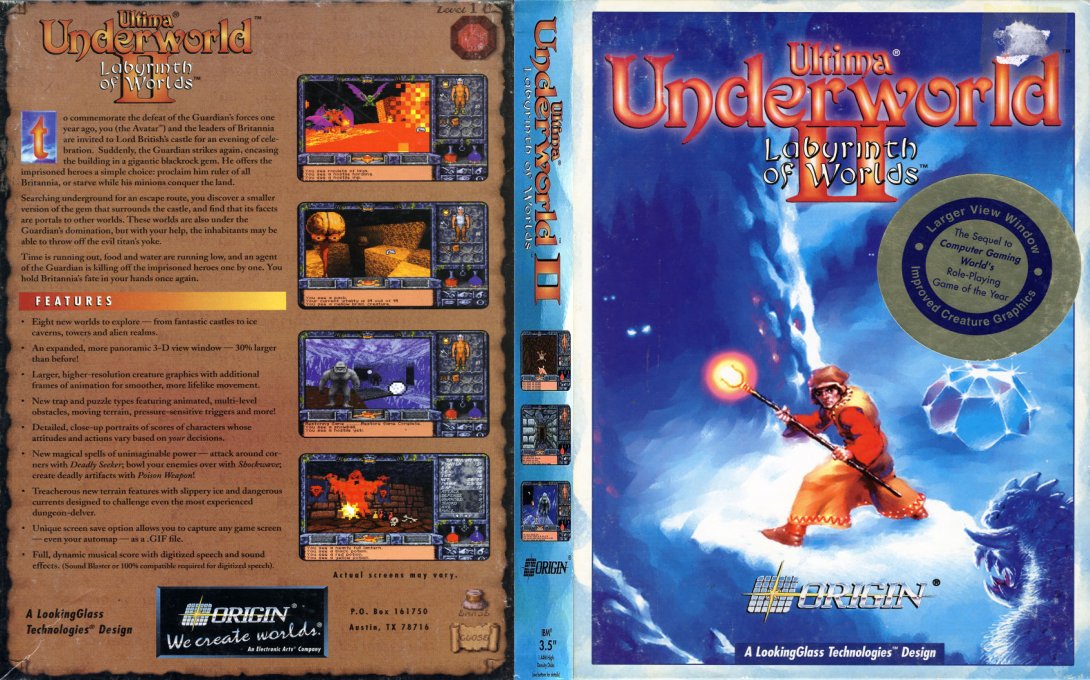 Ultima Underworld 2 - Labyrinth Of Worlds — box-texture (US)