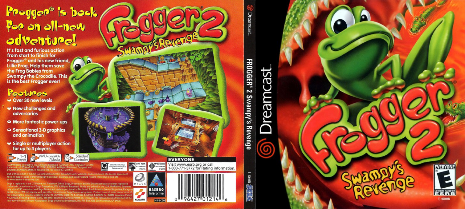 Frogger 2 - Swampy's Revenge — box-texture (US)