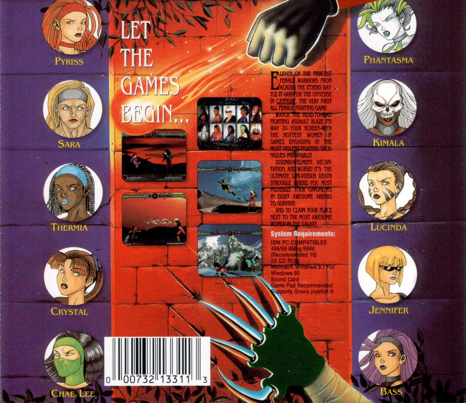 CatFight: The Ultimate Female Fighting Game — box-2D-back (CUS)