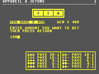 Appareil a Jetons — ss (WOR)