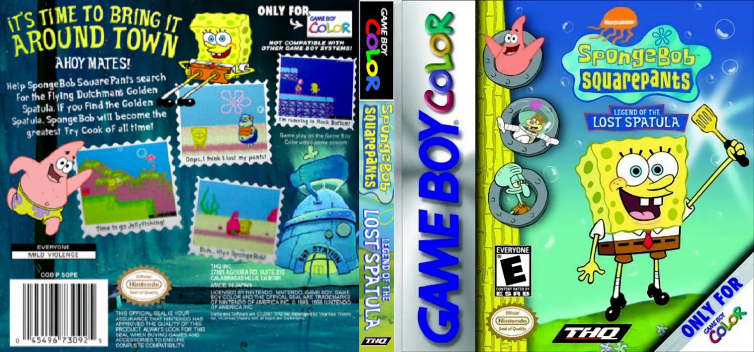 SpongeBob SquarePants : Legend of the Lost Spatula — box-texture (US)