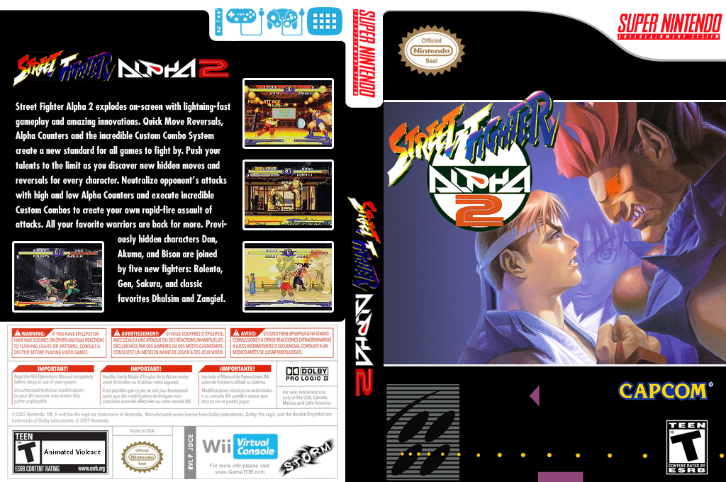 Street Fighter Alpha 2 — box-texture (US)