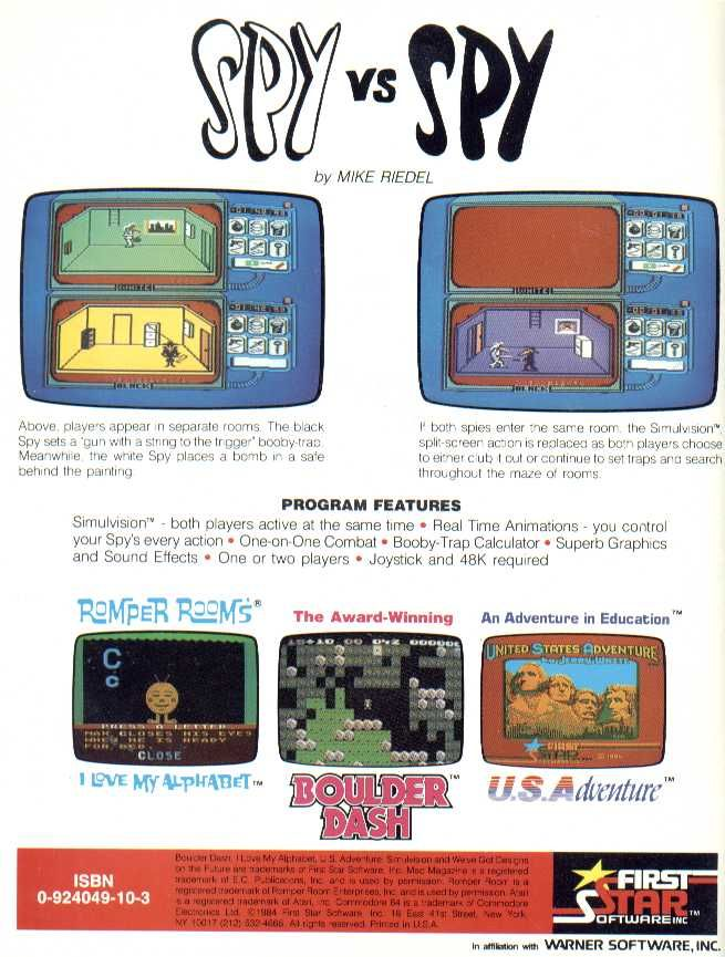 Spy Vs Spy — box-2D-back (US)