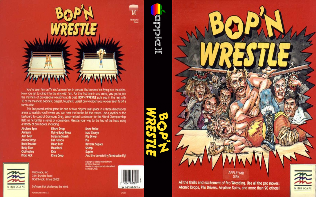 Bop 'n Wrestle — box-texture (US)