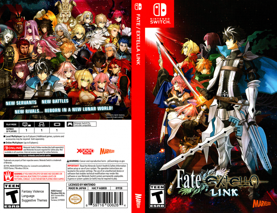 Fate-Extella Link — box-texture (US)