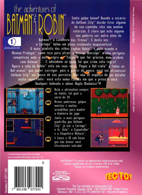 Adventures Of Batman And Robin, The — box-2D-back (BR)