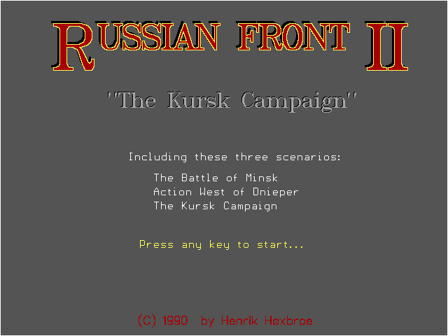 Russian Front II: The Kursk Campaign box art