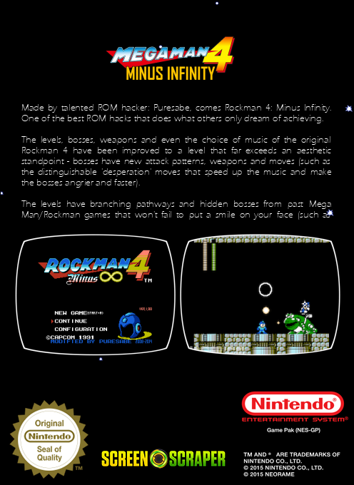 MegaMan IV : Minus Infinity — box-2D-back (SS)