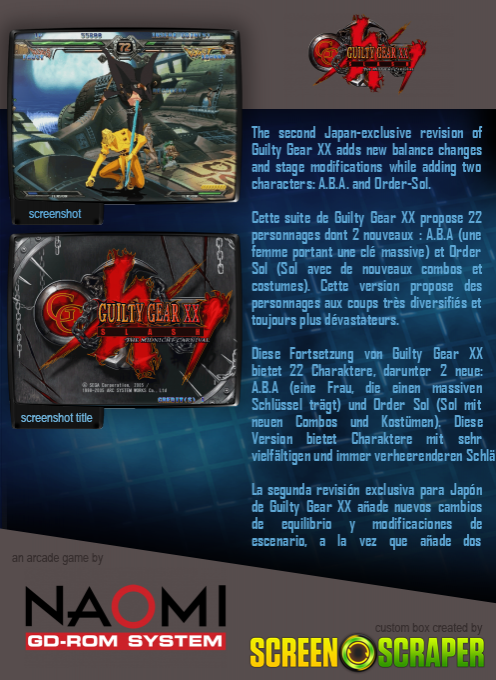 Guilty Gear XX Slash - The Midnight Carnival — box-2D-back (SS)