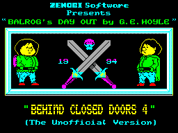 Behind Closed Doors IV - Balrog's Day Out — sstitle (WOR)