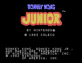 Donkey Kong Jr Rev 14 — sstitle (WOR)