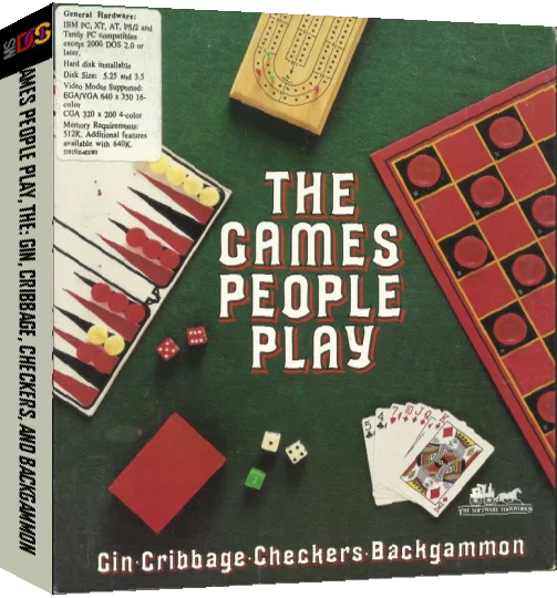 Games People Play, The - Gin, Cribbage, Checkers, Backgammon — box-3D (US)