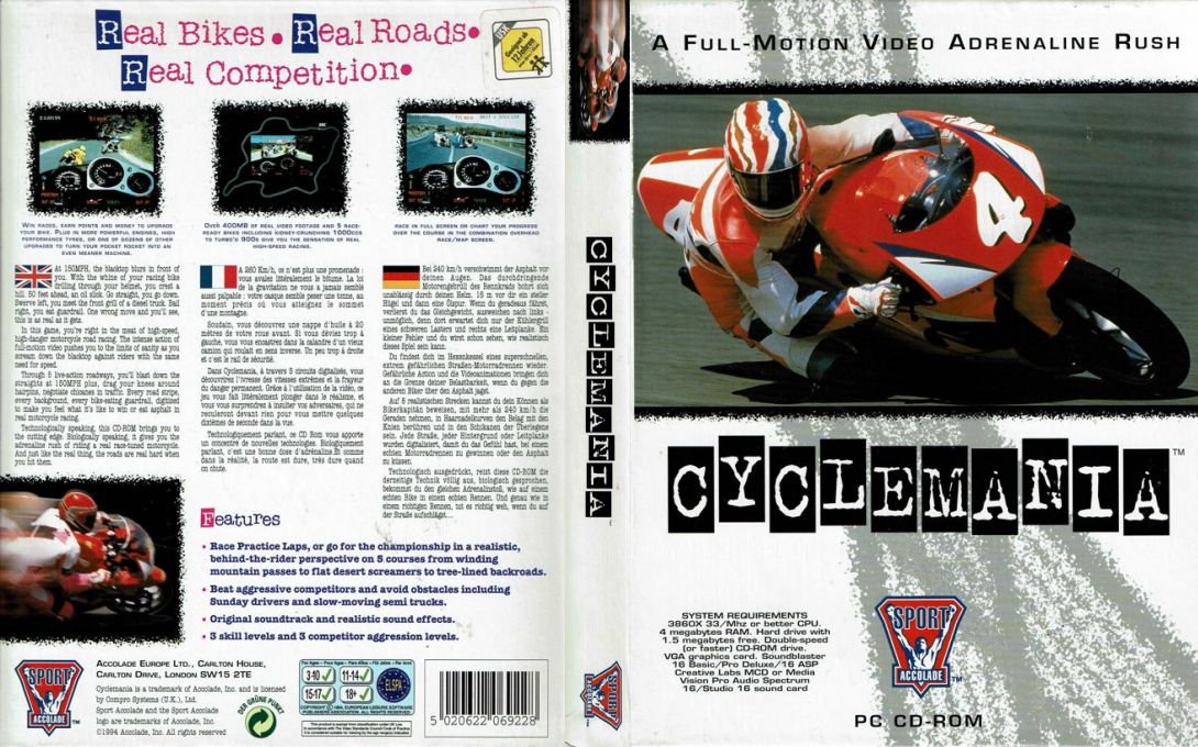 Cyclemania — box-texture (EU)
