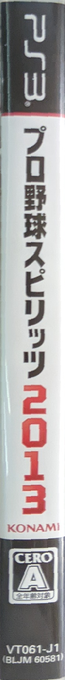 Pro Baseball Spirits 2013 — box-2D-side (JP)