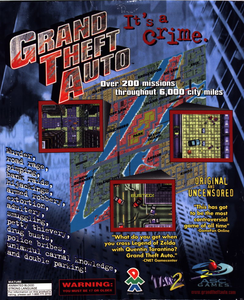 Grand Theft Auto & GTA: London — box-2D-back (US)