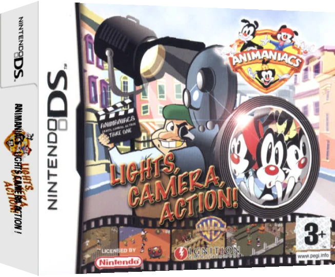 Animaniacs - Lights, Camera, Action! — box-3D (EU)
