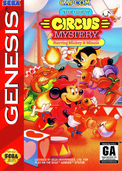 Great Circus Mystery Starring Mickey And Minnie, The box art