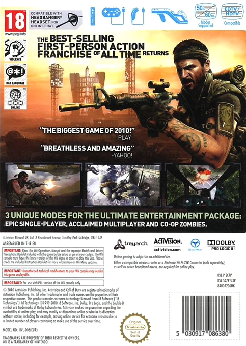 Call of Duty - Black Ops — box-2D-back (EU)