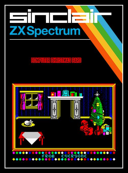 Computer Christmas Card box art