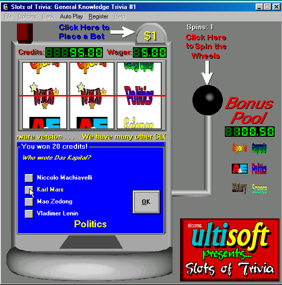 Slots of Trivia — ss (WOR)