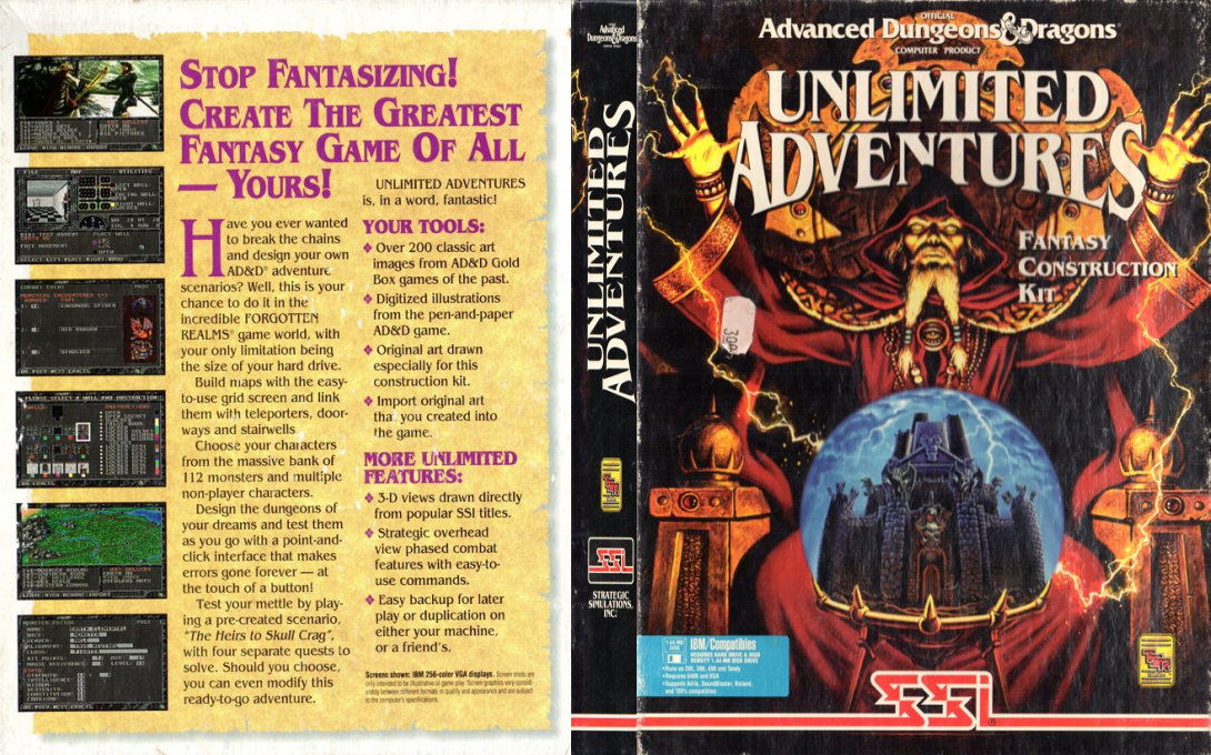 Unlimited Adventures — box-texture (US)
