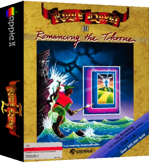 King Quest II - Romancing the Throne — box-3D (US)