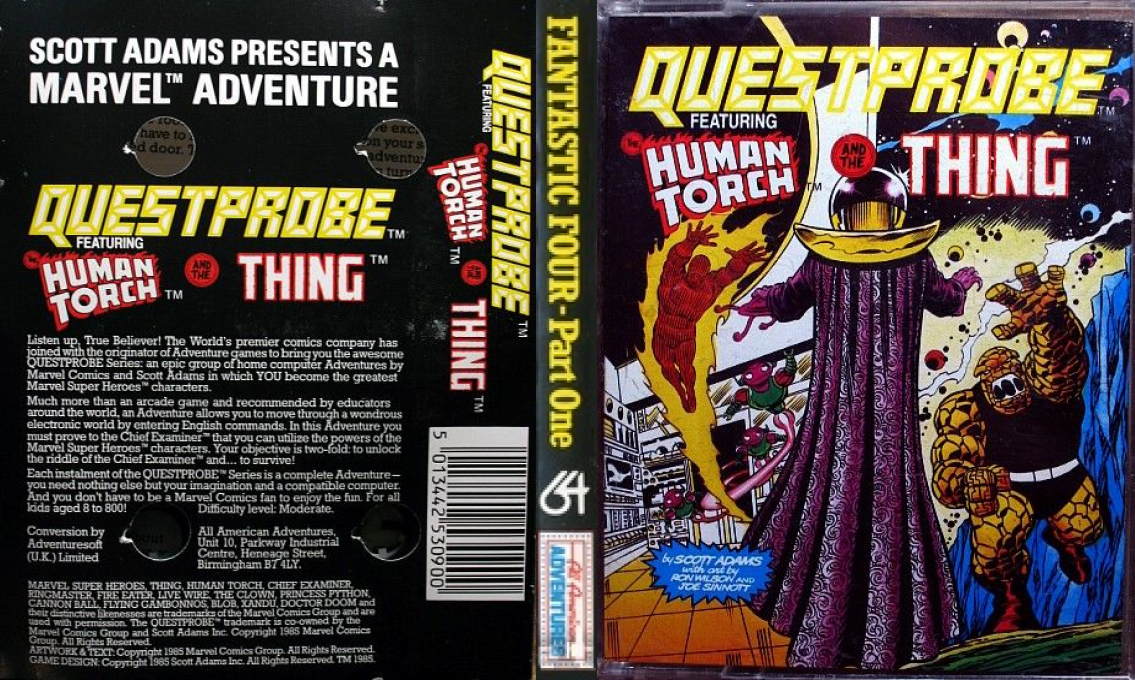 Questprobe Featuring The Human Torch And The Thing — box-texture (EU)