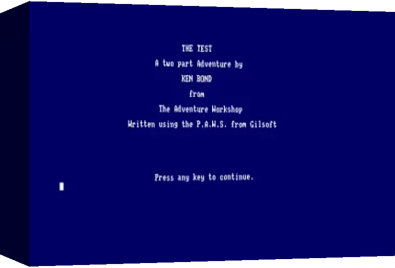 Test, The — box-3D (WOR)