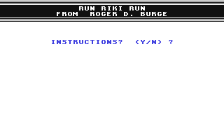 Run Riki Run — sstitle (WOR)