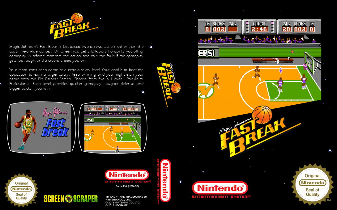 Magic Johnson's Fast Break — box-texture (SS)