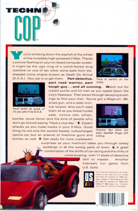 Techno Cop — box-2D-back (US)